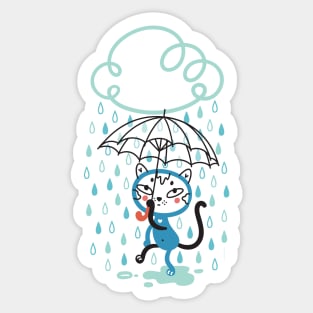 Cat in the Rain Sticker